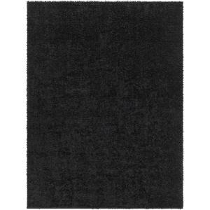 Tapis Shaggy Uni Noir 160x213