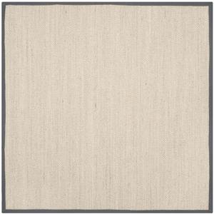 Tapis Sisal Marbre/Gris Foncé 122 X 122 cm