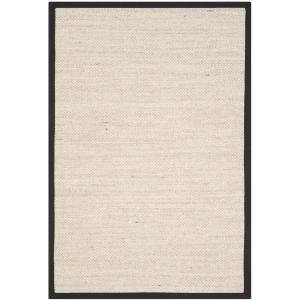 Tapis sisal marbre/noir 122 x 183 cm