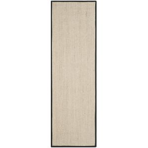 Tapis Sisal Marbre/Noir 76 X 244 cm