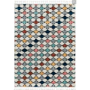 Tapis style berbère en polyester multicolore 200x290 cm