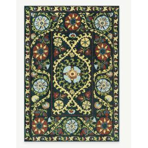 Tapis style orient tissé plat  Noir 200x280 cm
