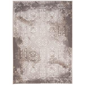 Tapis style vintage argent 80x160 cm