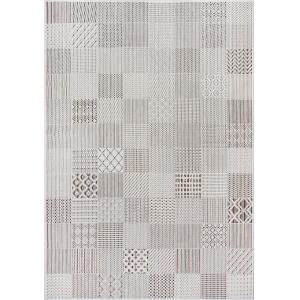 Tapis terrasse balcon résistant, crème, 200 x 290 cm