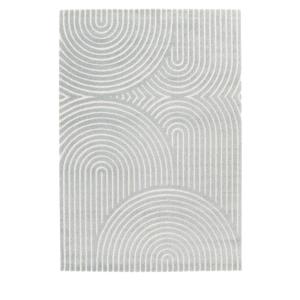 Tapis texturé à motif arches - 120x170cm Bleu glacier Polyp…