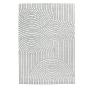 Tapis texturé à motif arches - 200x290cm Bleu glacier Polyp…