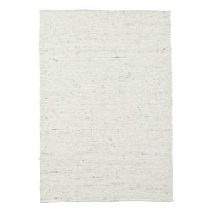 Tapis tissé à la main en laine naturelle blanc 200x250