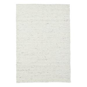 Tapis tissé à la main en laine naturelle blanc 290x390