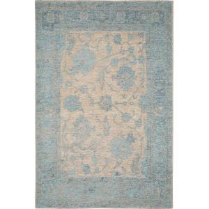 Tapis tissé à plat bleu 100x160