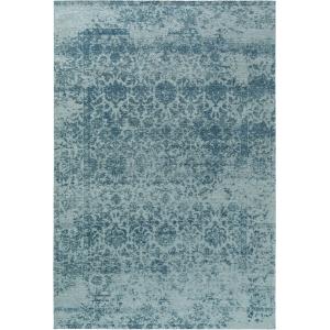 Tapis tissé à plat bleu 115x180