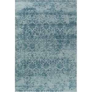 Tapis tissé à plat bleu 155x235