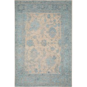 Tapis tissé à plat bleu 160x235