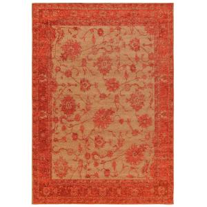 Tapis tissé à plat rouge 100x160