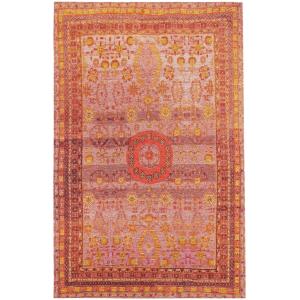 Tapis tissé à plat rouge 75x165