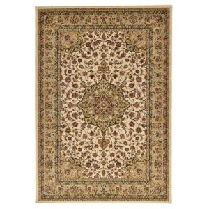 Tapis tissé au design oriental en polypropylène beige 50x80…