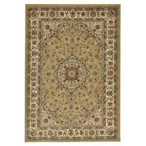 Tapis tissé au design oriental en polypropylène camel 133x1…