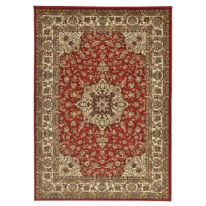 Tapis tissé au design oriental en polypropylène rouge 160x2…