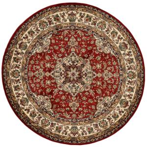 Tapis tissé au design oriental en polypropylène rouge D 133…