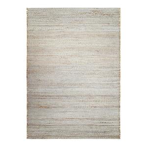 Tapis tissé et tressé en jute et coton naturel 120x170