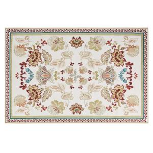 Tapis tissé jacquard motif bohème floral multicolore 160x23…