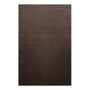 Tapis tissé main 100% laine marron 80x150