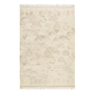 Tapis tissé main beige et tons pastels avec léger motif 200…