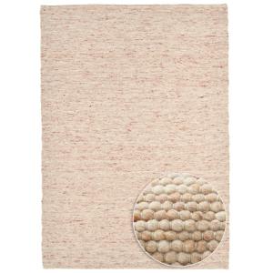 Tapis tissé main en laine vierge - Beige foncé 170x240 cm