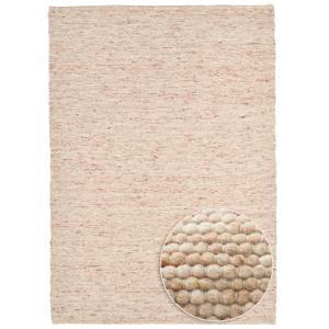 Tapis tissé main en laine vierge - Beige foncé 70x140 cm