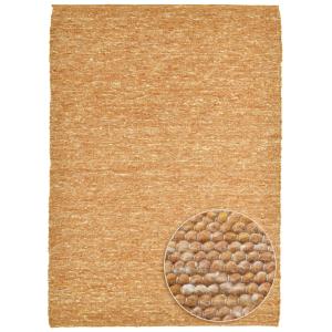 Tapis tissé main en laine vierge - terracotta 70x140 cm