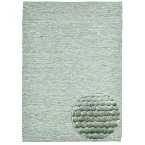 Tapis tissé main en laine vierge - vert 140x200 cm