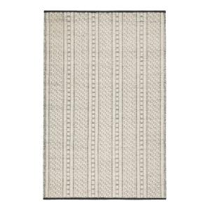 Tapis tissé main pure laine vierge blanc invoire à motifs…