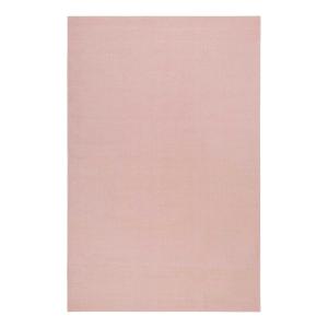 Tapis tissé main pure laine vierge rose 200x290