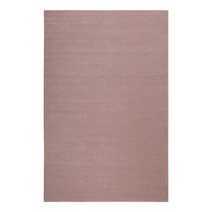 Tapis tissé main pure laine vierge vieux rose 130x190
