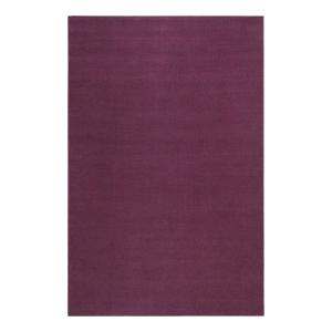 Tapis tissé main pure laine vierge violet lilas 160x230