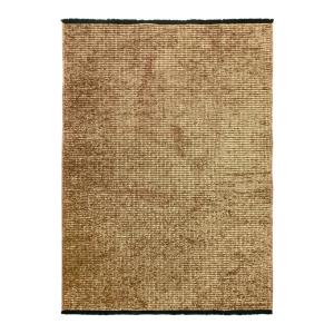 Tapis tissé plat coton noir reflet lumière beige 160x230