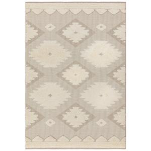 Tapis tissé plat en polypropylène beige 120x170 cm