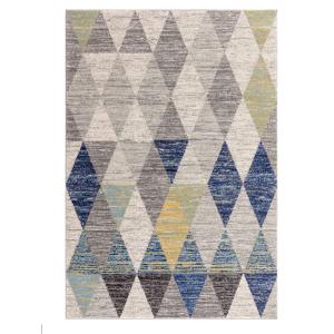 Tapis tissé plat moderne  Bleu 200x290 cm