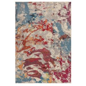 Tapis tissé plat moderne  Rouge 080x150 cm