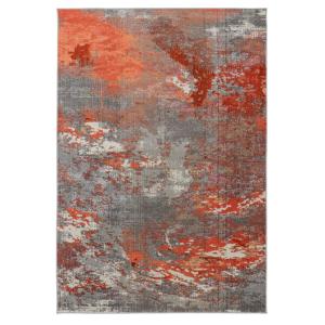 Tapis tissé plat moderne  Rouge 200x290 cm