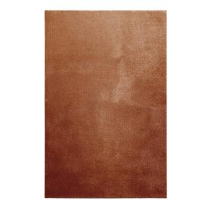 Tapis tissé velours ras brique uni 160x230