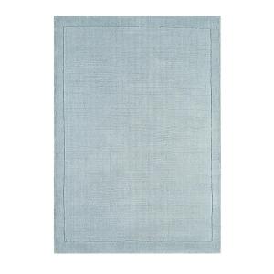 Tapis tufté main en laine bleu gris 68x240 cm