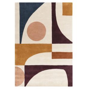 Tapis tufté main en laine  Multicolore 120x170 cm
