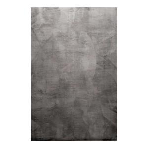Tapis tufté mèches rases (15mm) gris anthracite 120x170