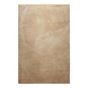 Tapis tufté mèches rases beige sable 200x290
