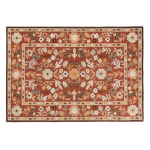 Tapis tufté motif floral multicolore 160x230