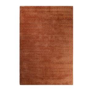 Tapis tufté poils longs terracota chiné pour salon, chambre…
