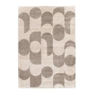 Tapis ultra doux en fibres recyclées gris 120 x 170