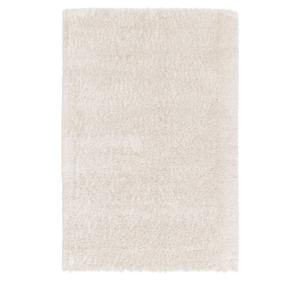Tapis uni à poils longs - 120x170cm Écru Polyester