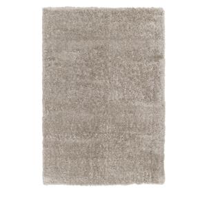 Tapis uni à poils longs - 120x170cm Gris clair Polyester