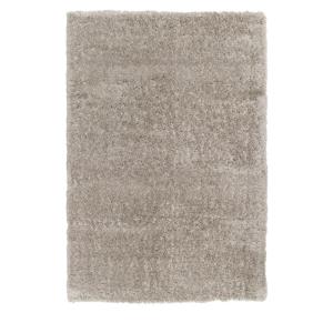 Tapis uni à poils longs - 160x230cm Gris clair Polyester
